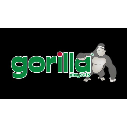 Gorilla Playsets Five Star II Space Saver Swing Set with Wood Roof